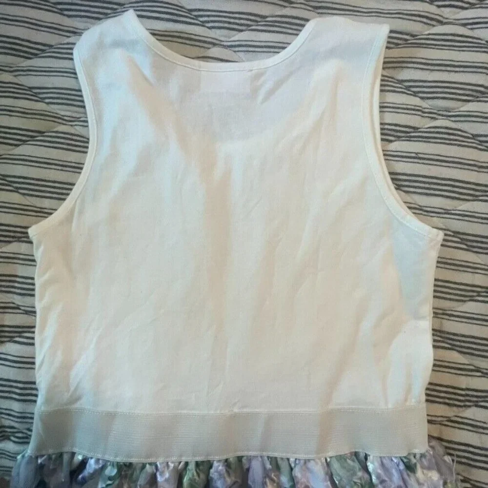 Children's‎ Place Girls Size L 10/12 Sleeveless Lace Tee Tank Lilac Floral Skirt - Picture 10 of 10